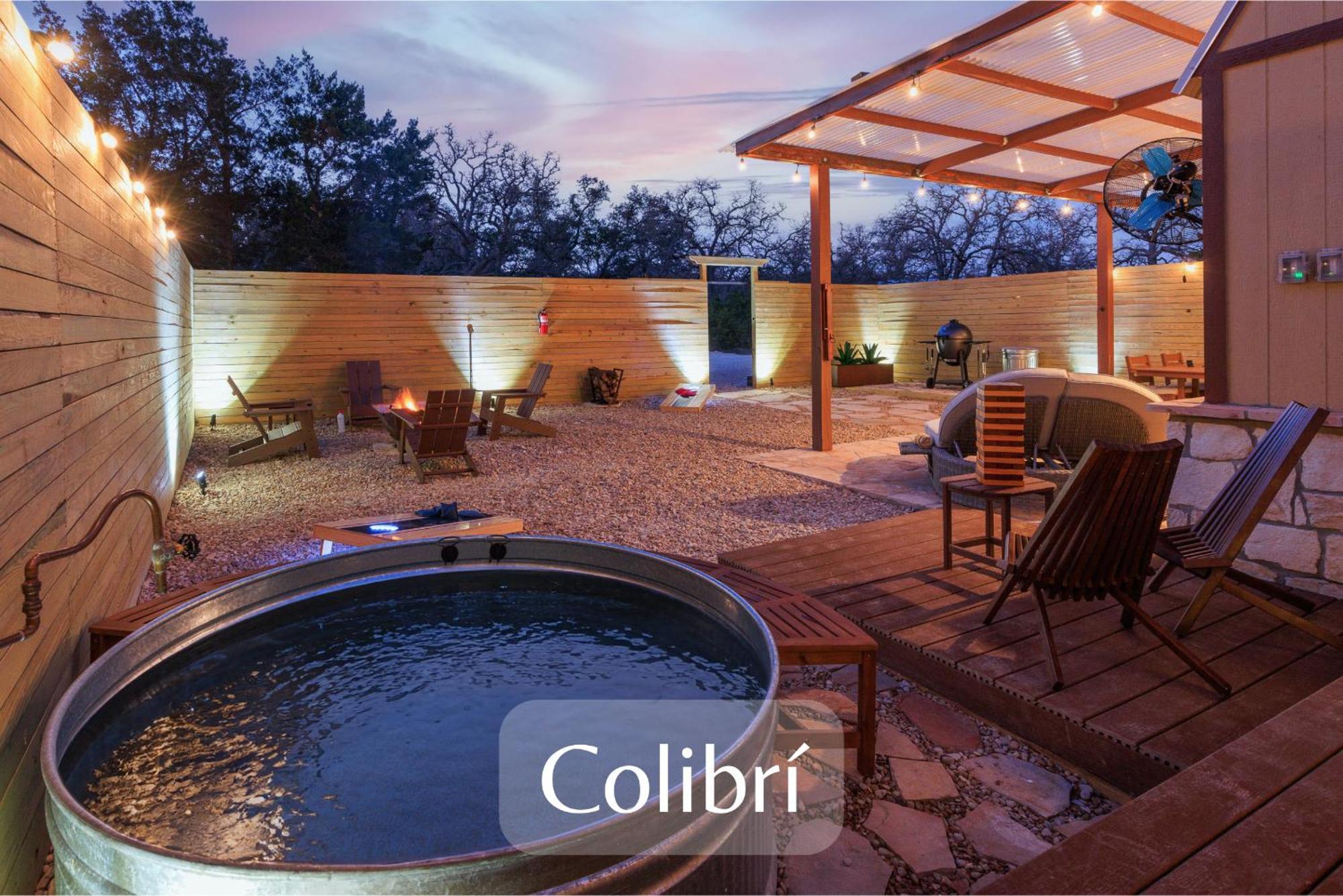 Romantic Luxury Retreat Hot Cold Pool & Sauna Wimberley Eksteriør billede